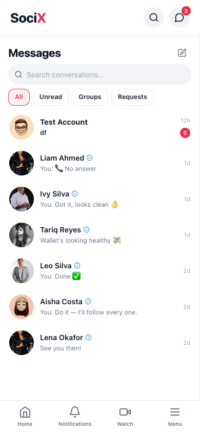 SociX Messenger (mobile)
